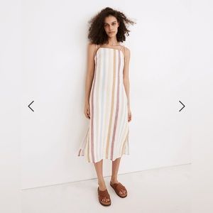 Madewell x LAUDE the Label Organic Linen Jane Maxi Dress in Painter Stripe